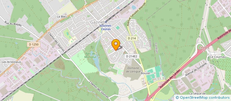 localisation de l'entreprise MONSIEUR DOMINIQUE CAGE  CESTAS