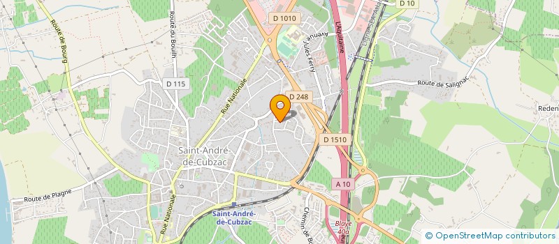 localisation de l'entreprise MONSIEUR DOMINIQUE CAILLAUD  SAINT-ANDRE-DE-CUBZAC