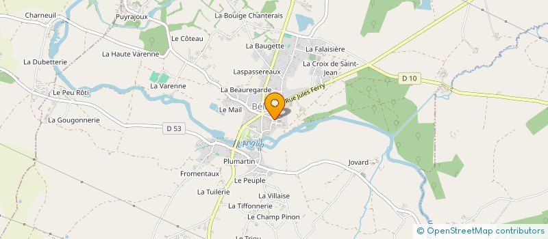 localisation de l'entreprise MONSIEUR DOMINIQUE CAILLAUD à BELABRE