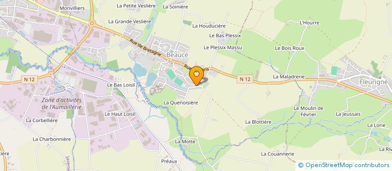 localisation de l'entreprise MONSIEUR DOMINIQUE CAILLIERE  BEAUCE