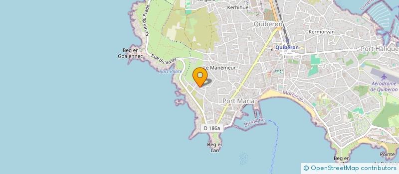 localisation de l'entreprise MONSIEUR DOMINIQUE CALCAGNO à QUIBERON