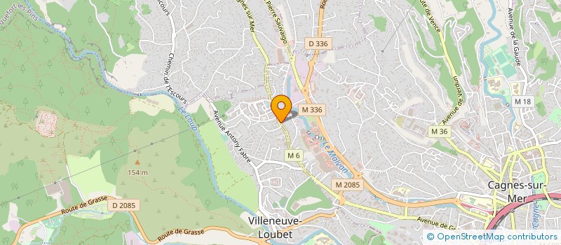 localisation de l'entreprise MONSIEUR DOMINIQUE CANNOVA à CAGNES-SUR-MER