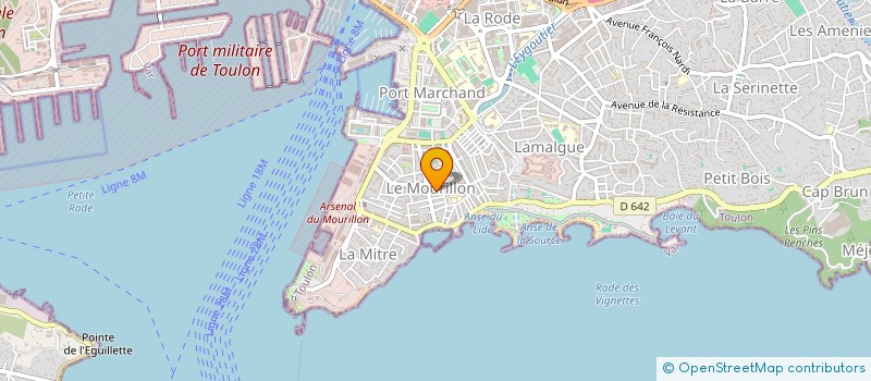 localisation de l'entreprise MONSIEUR DOMINIQUE CANUT  TOULON