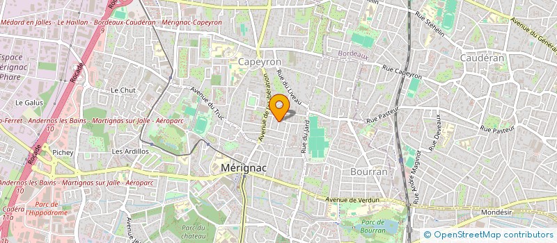 localisation de l'entreprise MONSIEUR DOMINIQUE CAPBLAMME  MERIGNAC