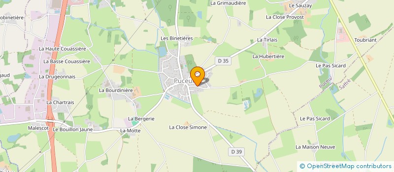 localisation de l'entreprise MONSIEUR DOMINIQUE CARCOUET  PUCEUL