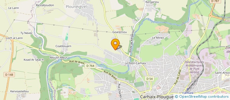 localisation de l'entreprise MONSIEUR DOMINIQUE CARDINAL à PLOUNEVEZEL