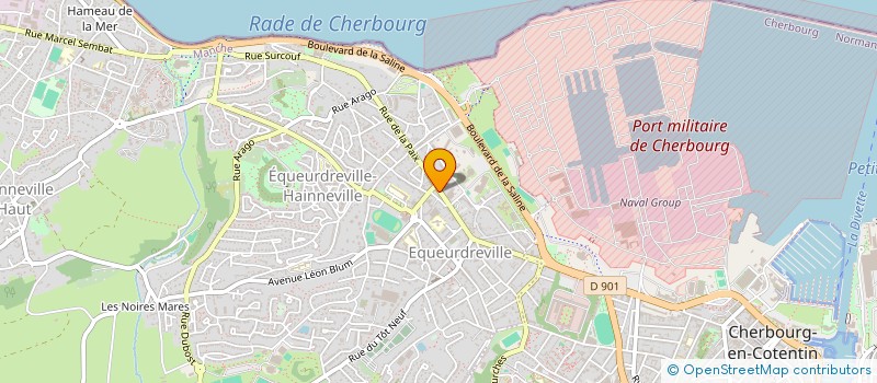 localisation de l'entreprise MONSIEUR DOMINIQUE CARRAUD  CHERBOURG-EN-COTENTIN