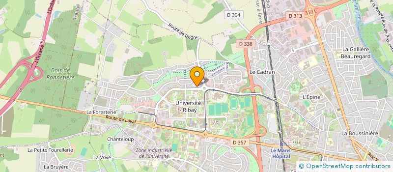 localisation de l'entreprise MONSIEUR DOMINIQUE CARRE  LE MANS