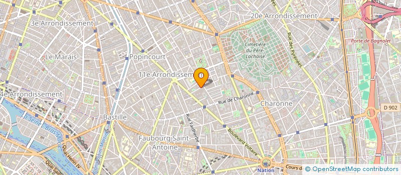 localisation de l'entreprise MONSIEUR DOMINIQUE CARREL  PARIS