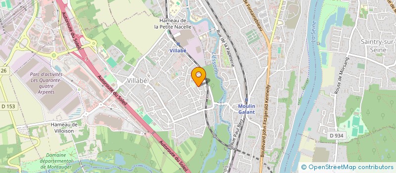 localisation de l'entreprise MONSIEUR DOMINIQUE CARVALHO DA ROCHA GUEDES  VILLABE