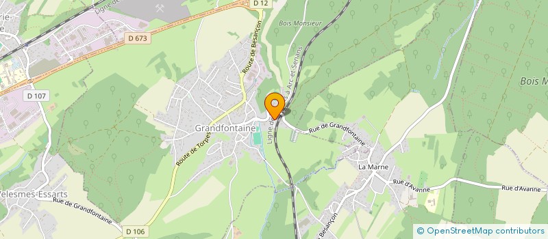 localisation de l'entreprise MONSIEUR DOMINIQUE CASSARD  GRANDFONTAINE