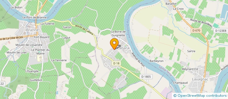 localisation de l'entreprise MONSIEUR DOMINIQUE CASSAT  CABARA