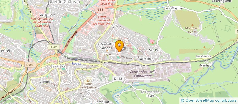 localisation de l'entreprise MONSIEUR DOMINIQUE CASTEAU à ONET-LE-CHATEAU