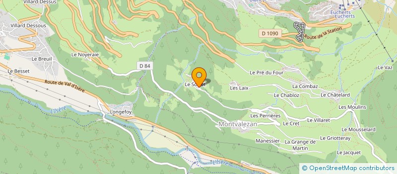 localisation de l'entreprise MONSIEUR DOMINIQUE CASTELNAU  MONTVALEZAN