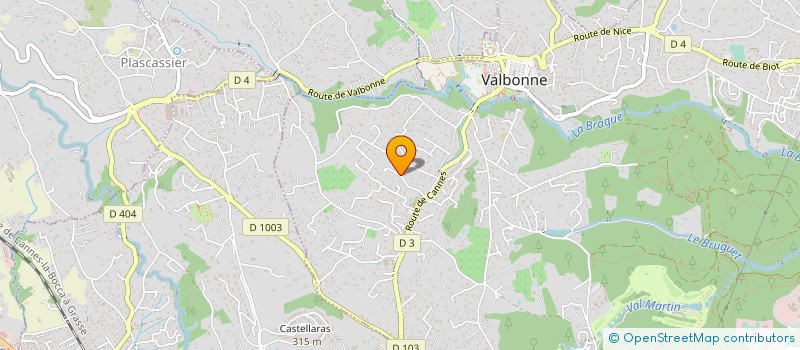 localisation de l'entreprise MONSIEUR DOMINIQUE CATELLA à VALBONNE