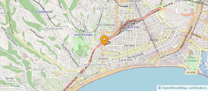 localisation de l'entreprise MONSIEUR DOMINIQUE CAUCHARD à NICE