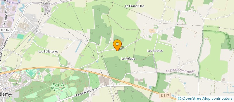 localisation de l'entreprise MONSIEUR DOMINIQUE CAURET à SAINT-BARTHELEMY-D ANJOU