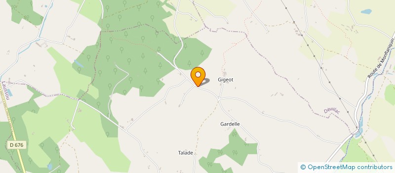 localisation de l'entreprise MONSIEUR DOMINIQUE CESCHIN  BEAUMONTOIS EN PERIGORD