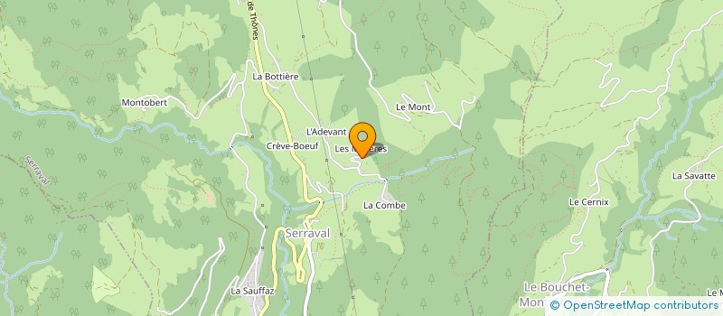 localisation de l'entreprise MONSIEUR DOMINIQUE CHABORD  SERRAVAL