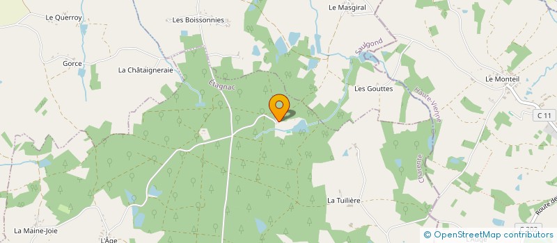 localisation de l'entreprise MONSIEUR DOMINIQUE CHAGNAUD à ETAGNAC