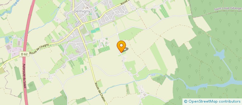 localisation de l'entreprise MONSIEUR DOMINIQUE CHALAND  DEMIGNY