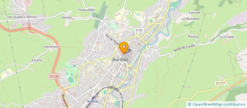 localisation de l'entreprise MONSIEUR DOMINIQUE CHAMPETIER à AURILLAC