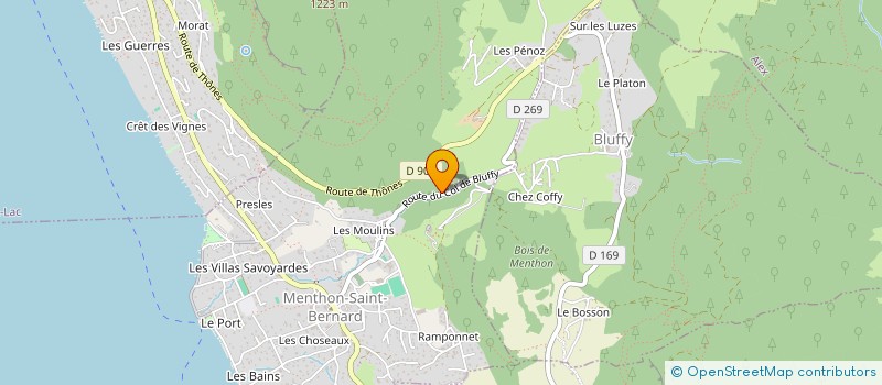 localisation de l'entreprise MONSIEUR DOMINIQUE CHAMPIER  BLUFFY