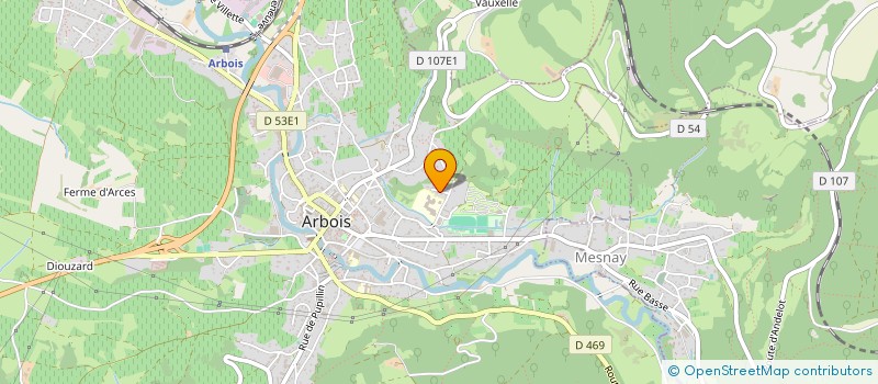 localisation de l'entreprise MONSIEUR DOMINIQUE CHANTELOUBE à ARBOIS
