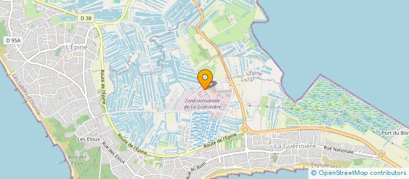 localisation de l'entreprise MONSIEUR DOMINIQUE CHANTOIN  LA GUERINIERE