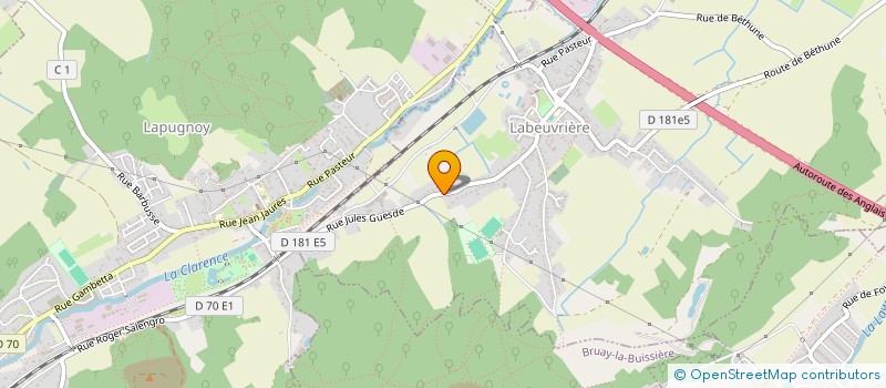 localisation de l'entreprise MONSIEUR DOMINIQUE CHAPPE  LABEUVRIERE