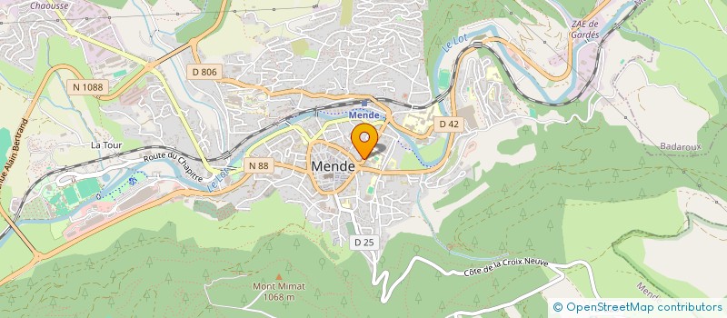 localisation de l'entreprise MONSIEUR DOMINIQUE CHAPTAL  MENDE