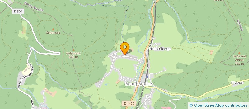 localisation de l'entreprise MONSIEUR DOMINIQUE CHARPENTIER  SAULXURES