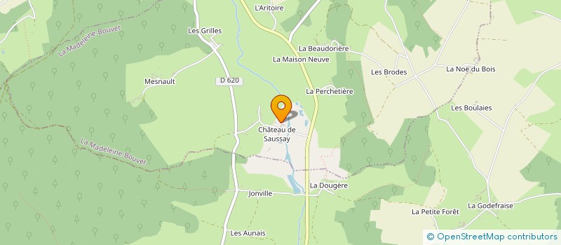localisation de l'entreprise MONSIEUR DOMINIQUE CHARREAU à LA MADELEINE-BOUVET