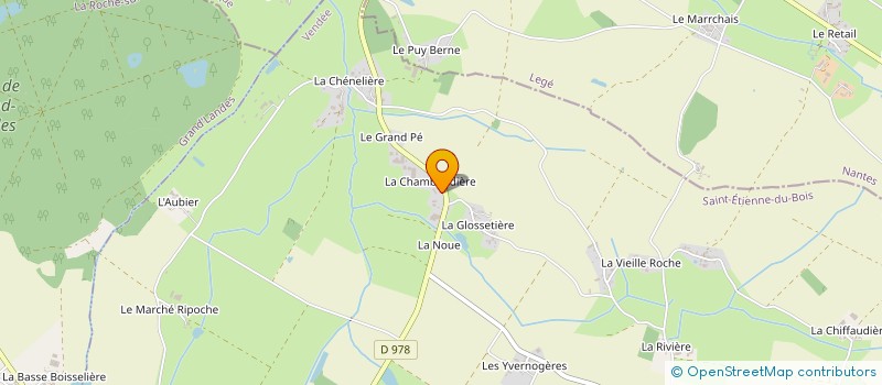 localisation de l'entreprise MONSIEUR DOMINIQUE CHARRIAU  SAINT-ETIENNE-DU-BOIS