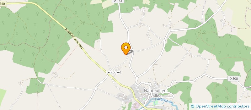 localisation de l'entreprise MONSIEUR DOMINIQUE CHARTIER à LA FAYE