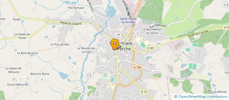 localisation de l'entreprise MONSIEUR DOMINIQUE CHASSOUX à SAINT-YRIEIX-LA-PERCHE