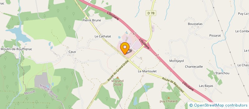 localisation de l'entreprise MONSIEUR DOMINIQUE CHASTAGNER à MEUZAC