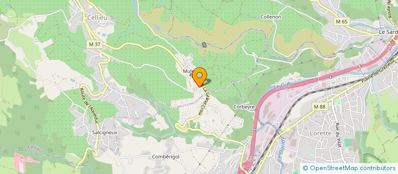 localisation de l'entreprise MONSIEUR DOMINIQUE CHATAGNON  CELLIEU