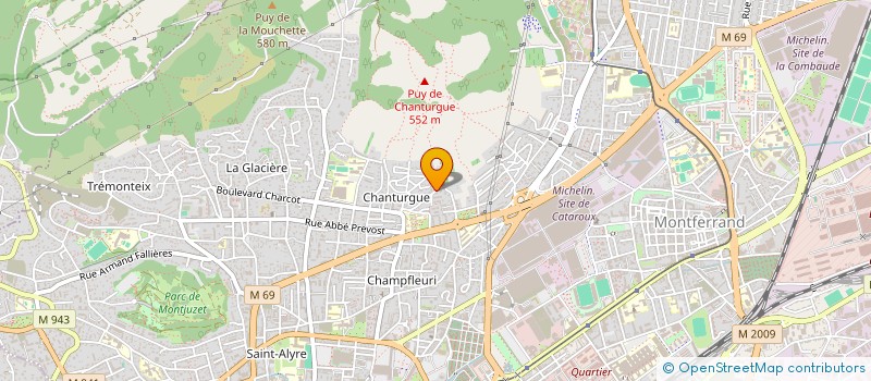 localisation de l'entreprise MONSIEUR DOMINIQUE CHATRE  CLERMONT-FERRAND