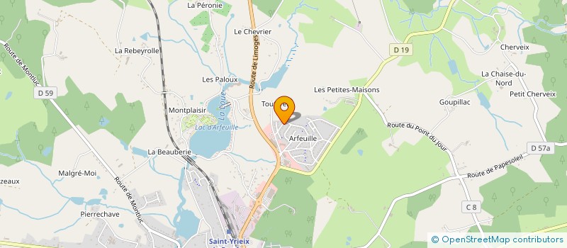 localisation de l'entreprise MONSIEUR DOMINIQUE CHAUSSADAS à SAINT-YRIEIX-LA-PERCHE