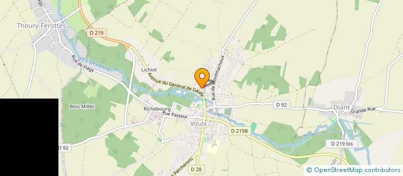 localisation de l'entreprise MONSIEUR DOMINIQUE CHAUVET  VOULX