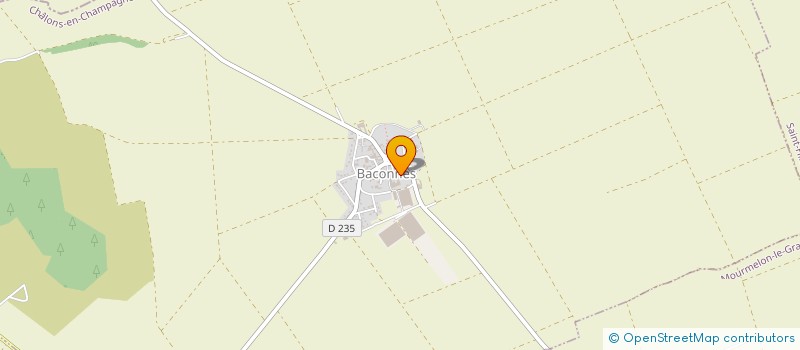 localisation de l'entreprise MONSIEUR DOMINIQUE CHERBONNIER  BACONNES