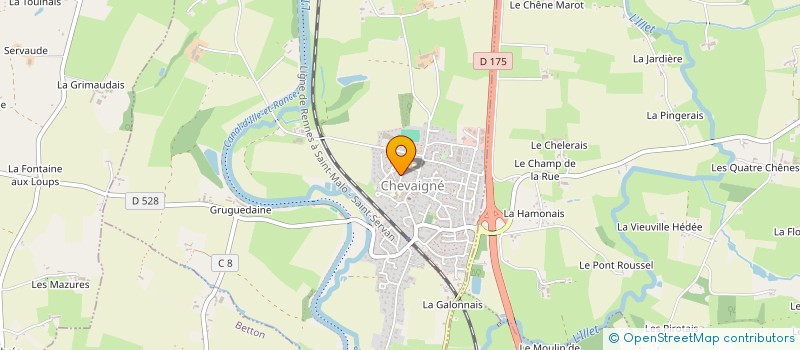 localisation de l'entreprise MONSIEUR DOMINIQUE CHESNEL  MOUAZE