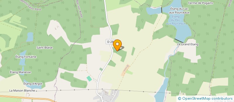 localisation de l'entreprise MONSIEUR DOMINIQUE CHEVALLIER  LA VILLENEUVE-AU-CHENE