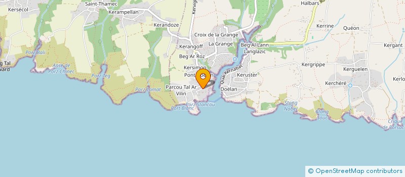 localisation de l'entreprise MONSIEUR DOMINIQUE CHIRON  CLOHARS-CARNOET