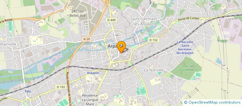 localisation de l'entreprise MONSIEUR DOMINIQUE CHOUAMIER  ARPAJON