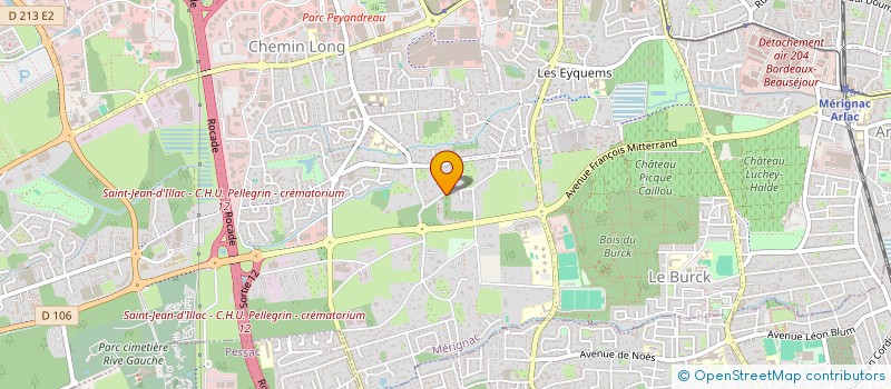 localisation de l'entreprise MONSIEUR DOMINIQUE CHOZENON  MERIGNAC