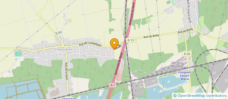 localisation de l'entreprise MONSIEUR DOMINIQUE CIDERON  CHEVRIERES