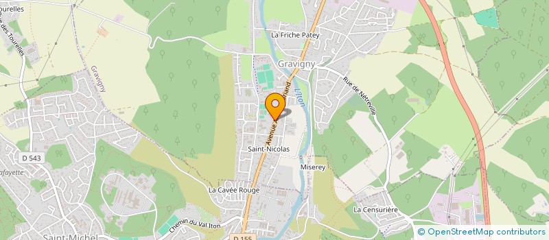 localisation de l'entreprise MONSIEUR DOMINIQUE CIOSI à GRAVIGNY