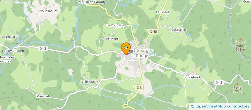 localisation de l'entreprise MONSIEUR DOMINIQUE CLARCK à SAINT-GEORGES-LA-POUGE